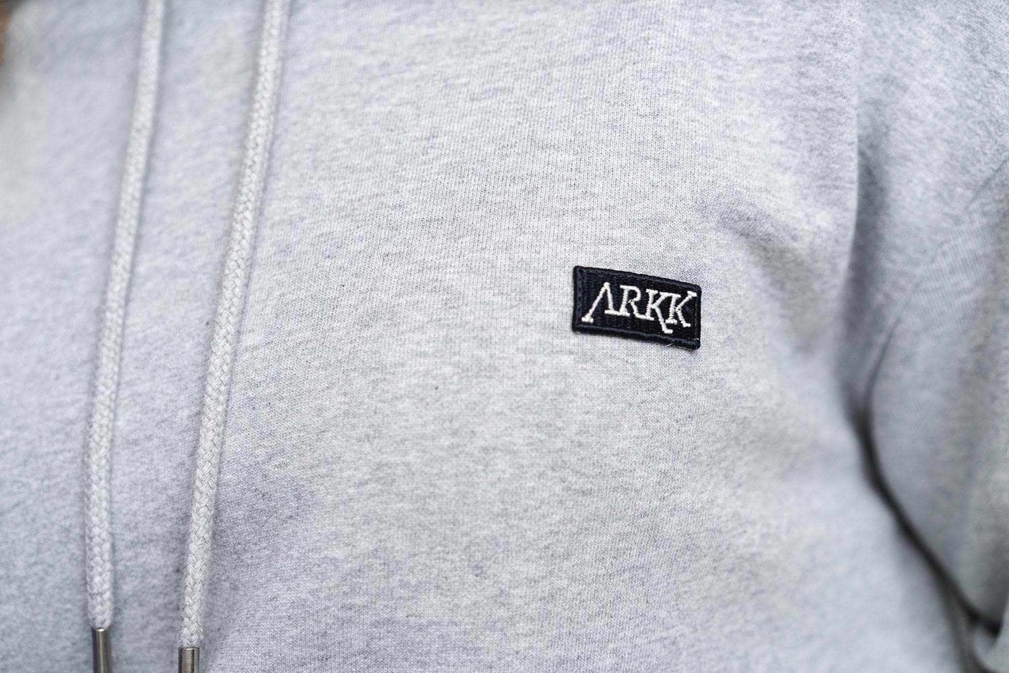 ARKK Apparel ARKK Box Logo Hoodie | Snow Melange Hoodie